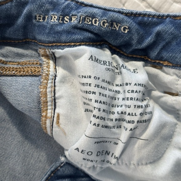 American Eagle Women Size 6 Distressed Next Level Stretch Highest Rise Jegging - Picture 8 of 12